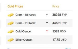 أسعار الذهب وصرف الليرة السورية والتركية الخميس 30 1 2020