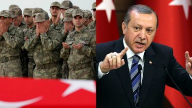 صورة أردوغان يؤكد استهداف تركيا 46 موقعاً لنظام الأسد رداً على مقتل 4 جنود أتراك قرب سراقب.. وإيران وروسيا تعلقان