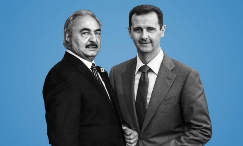 بشار الأسد يدعم خليفة حفتر ضد تركيا