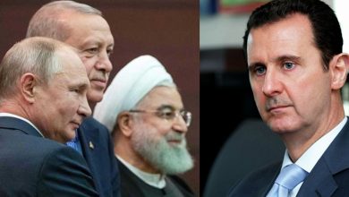 صورة روسيا وتركيا وإيران.. حل الملف السوري مرتبط بإزالة بشار الأسد..!
