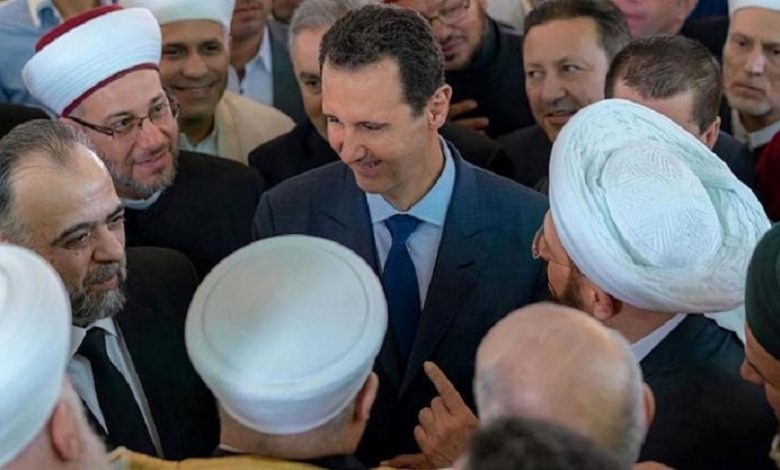رسالة من مشايخ النظام إلى بشار الأسد