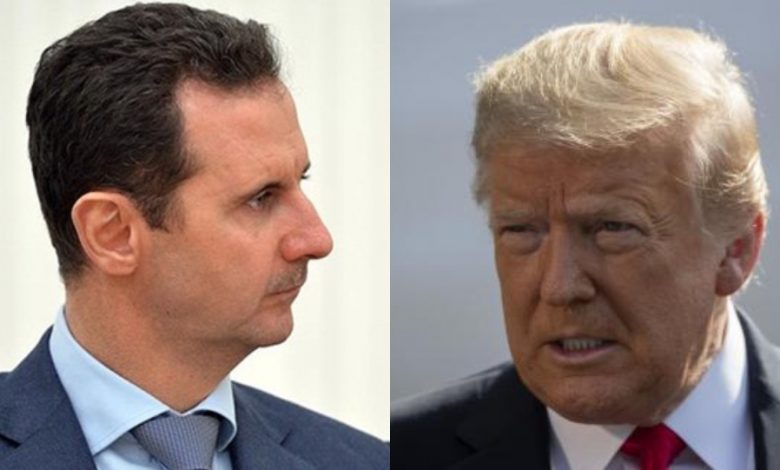 بشار الأسد يتحدى ترمب