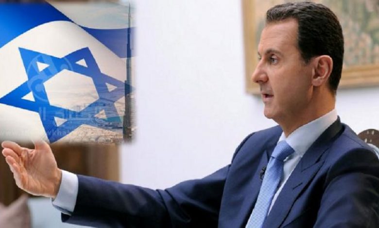 بشار الأسد التطبيع مع إسرائيل