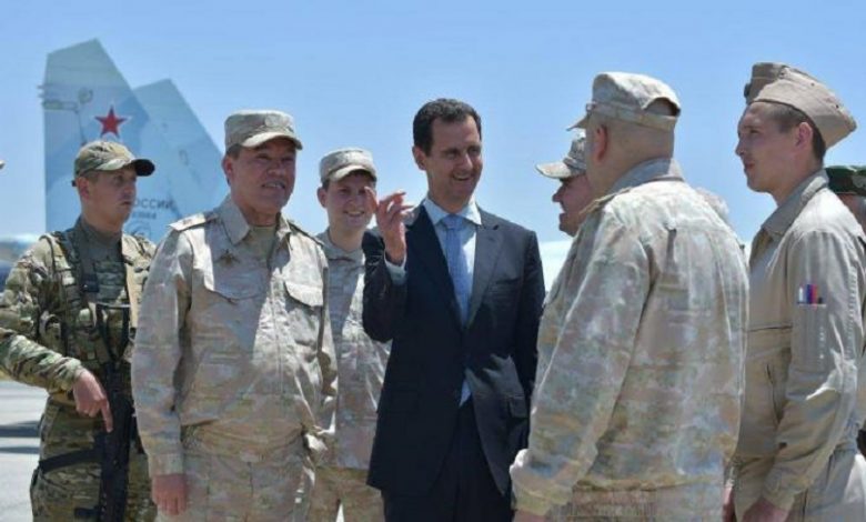عرض روسي بشار الأسد
