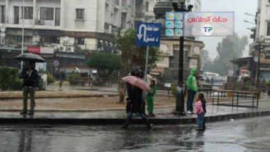 صورة توقعات الطقس في سوريا.. حالة ماطرة متوسطة الفعالية تبدأ الاثنين ومنخفض بتأثيرات قطبية نهاية الأسبوع!