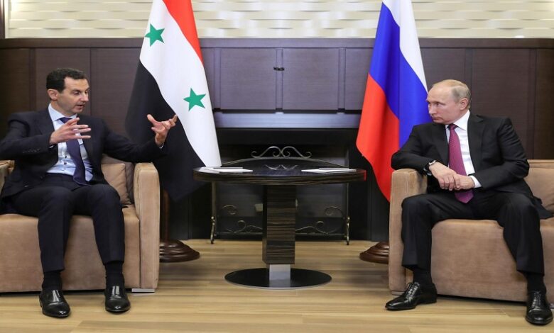 اتصال هاتفي بين بشار الأسد وبوتين