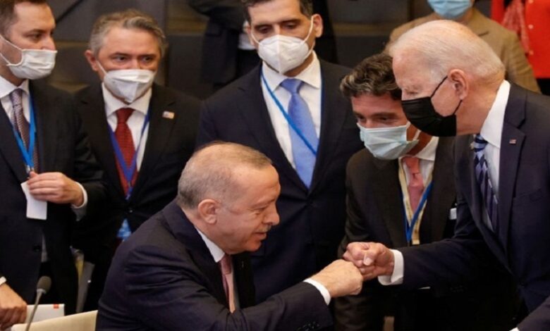 أردوغان بايدن سوريا