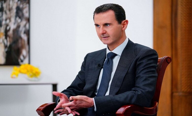 بشار الأسد بعد فوزه بالانتخابات