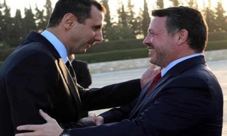 ملك الأردن بقاء الأسد