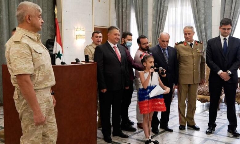 الرئيس الروسي رسالة لطفلة سورية