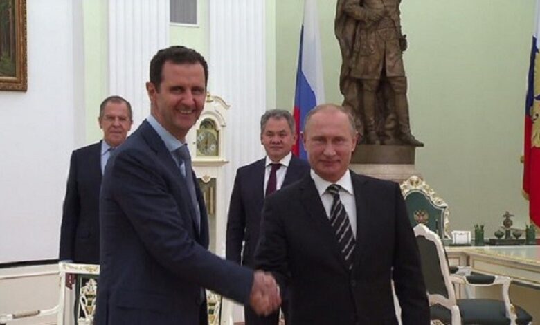 الاجتماع بين بوتين وبشار الأسد