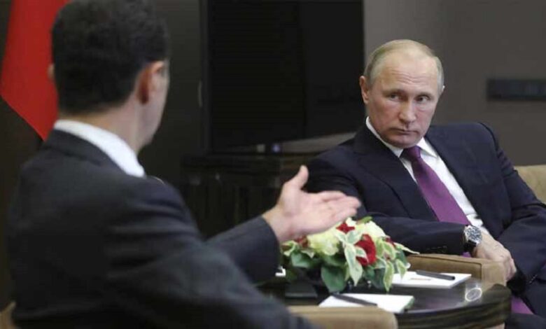 اللقاء بين بوتين وبشار الأسد