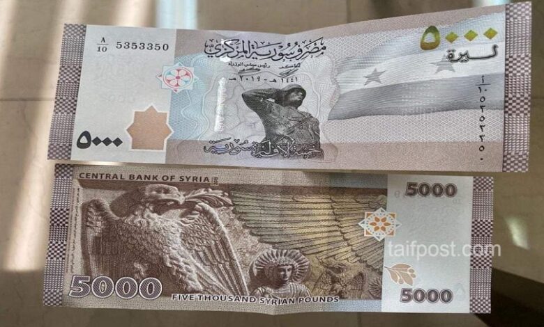 الليرة السورية أدنى سعر الدولار