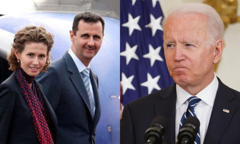 بايدن بشار الأسد وعائلته