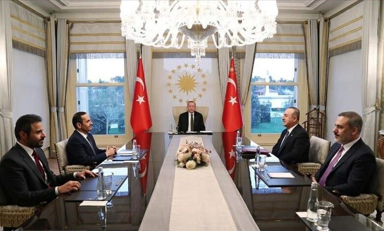 اجتماع تركي قطري أردوغان