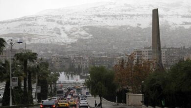 صورة “منخفض شديد قادم”.. توقعات الطقس في سوريا وموعد انحسار الأجواء الباردة والصقيع!