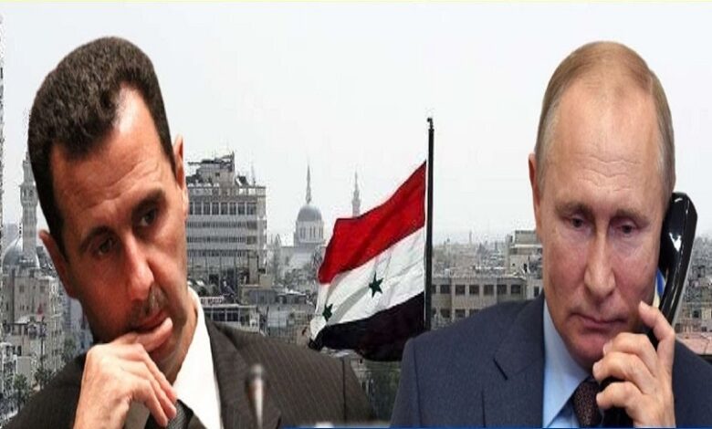 بشار الأسد لبوتين إدلب