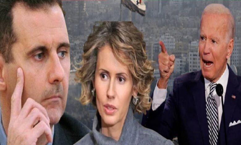 بشار الأسد وزوجته بايدن