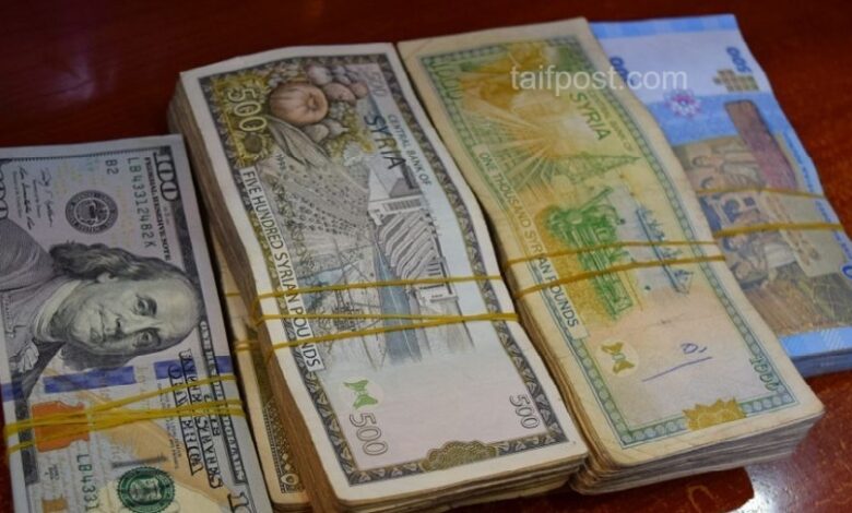 هبوط بقيمة الليرة السورية أمام الدولار