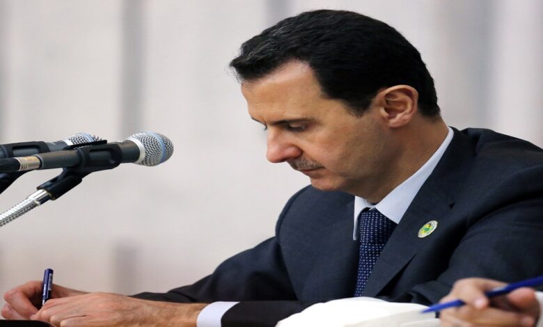 العد التنازلي لبشار الأسد