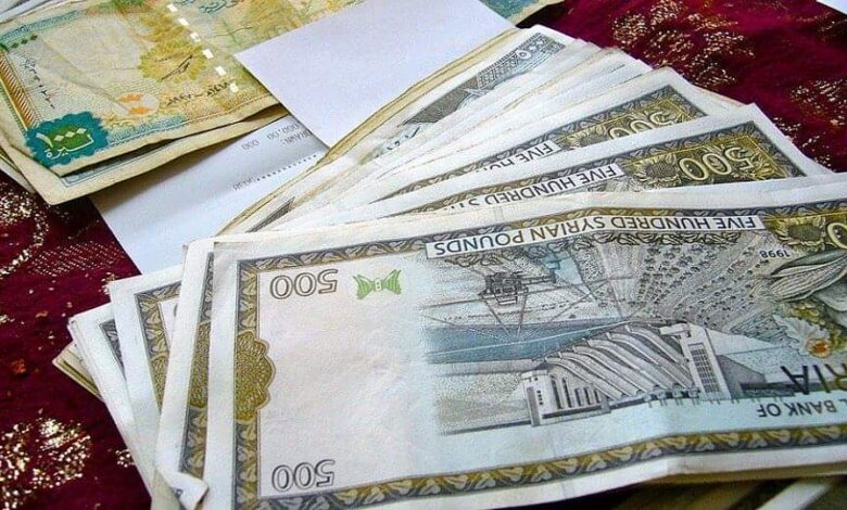 الليرة السورية شهر آذار أمام الدولار