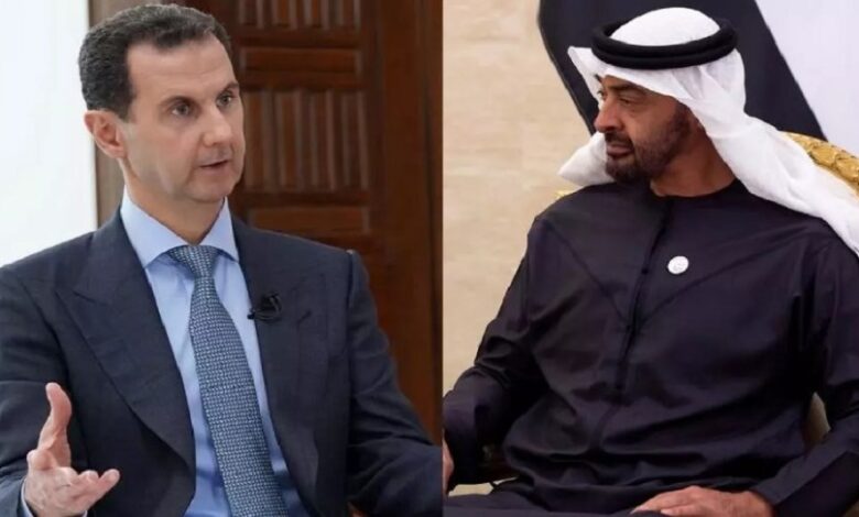 تصريحات إماراتية زيارة بشار الأسد