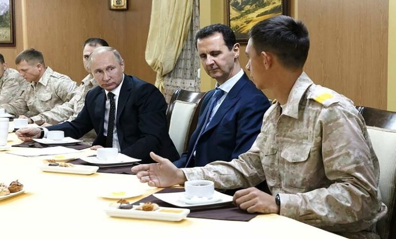 بوتين غاضب من بشار الأسد