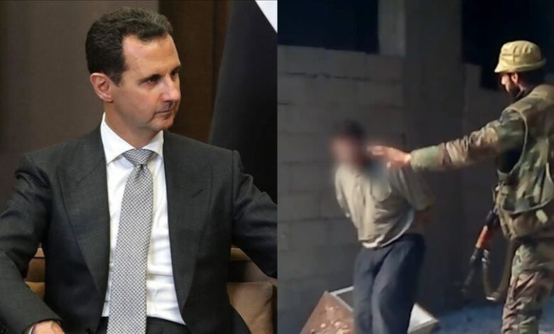 بشار الأسد فيديو حي التضامن