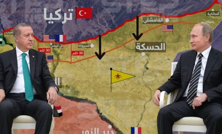 شمال سوريا وأردوغان بوتين