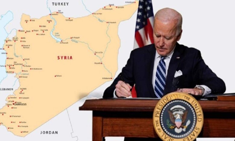 الرئيس الأمريكي بشأن سوريا