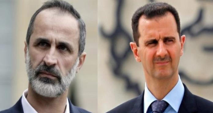 معاذ الخطيب بشار الأسد