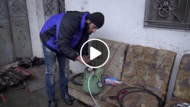 صورة شاب سوري ينجح بتحويل الماء إلى غاز سريع الاشتعال لاستخدامه في تسخين الماء وتدفئة المنزل مجاناً (فيديو)