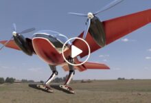 صورة الإعلان عن ابتكار طائرة حديثة بمواصفات خيالية مزودة بتقنية الهبوط في أي مكان كالطيور (فيديو)