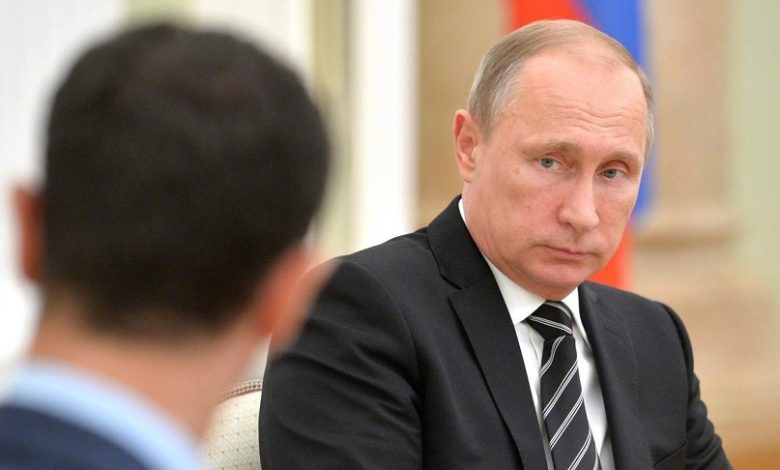 غضب بوتين بشار الأسد