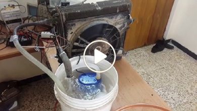 صورة لأول مرة شمال سوريا.. شاب يخترع مكيف سيارة طريف ويصبح حديث وسائل التواصل الاجتماعي (فيديو)