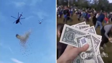 صورة السماء تمطر كميات كبيرة من الدولار.. فنان يرمي مبلغ مالي ضخم من طائرة على متابعيه (فيديو)