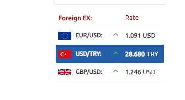 سعر صرف الليرة التركية 20-11-2023