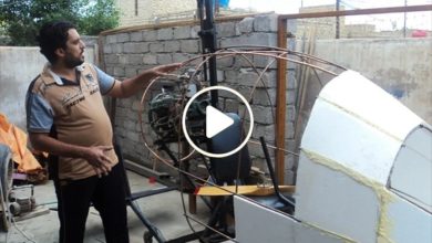 صورة ابتكار طائرة استطلاع متطورة محلية الصنع على يد شاب عربي بتكلفة وأدوات بسيطة (فيديو)