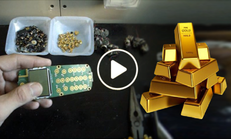 استخراج الذهب من الأجهزة الإلكترونية